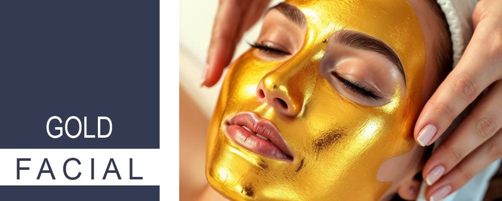 A gleaming gold facial mask, highlighting its radiant appearance and potential for enhancing skin vitality.