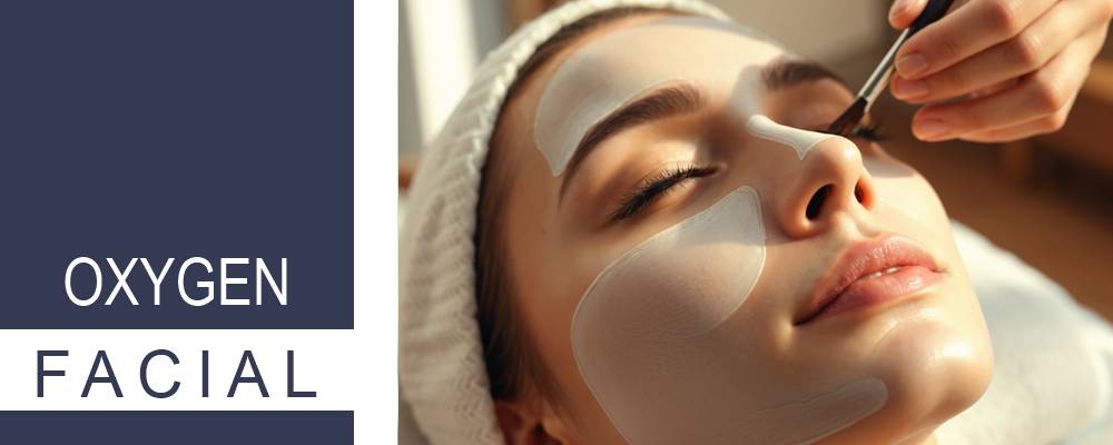 A woman enjoying an oxygen facial, her skin rejuvenated by a mask designed to boost hydration and radiance.